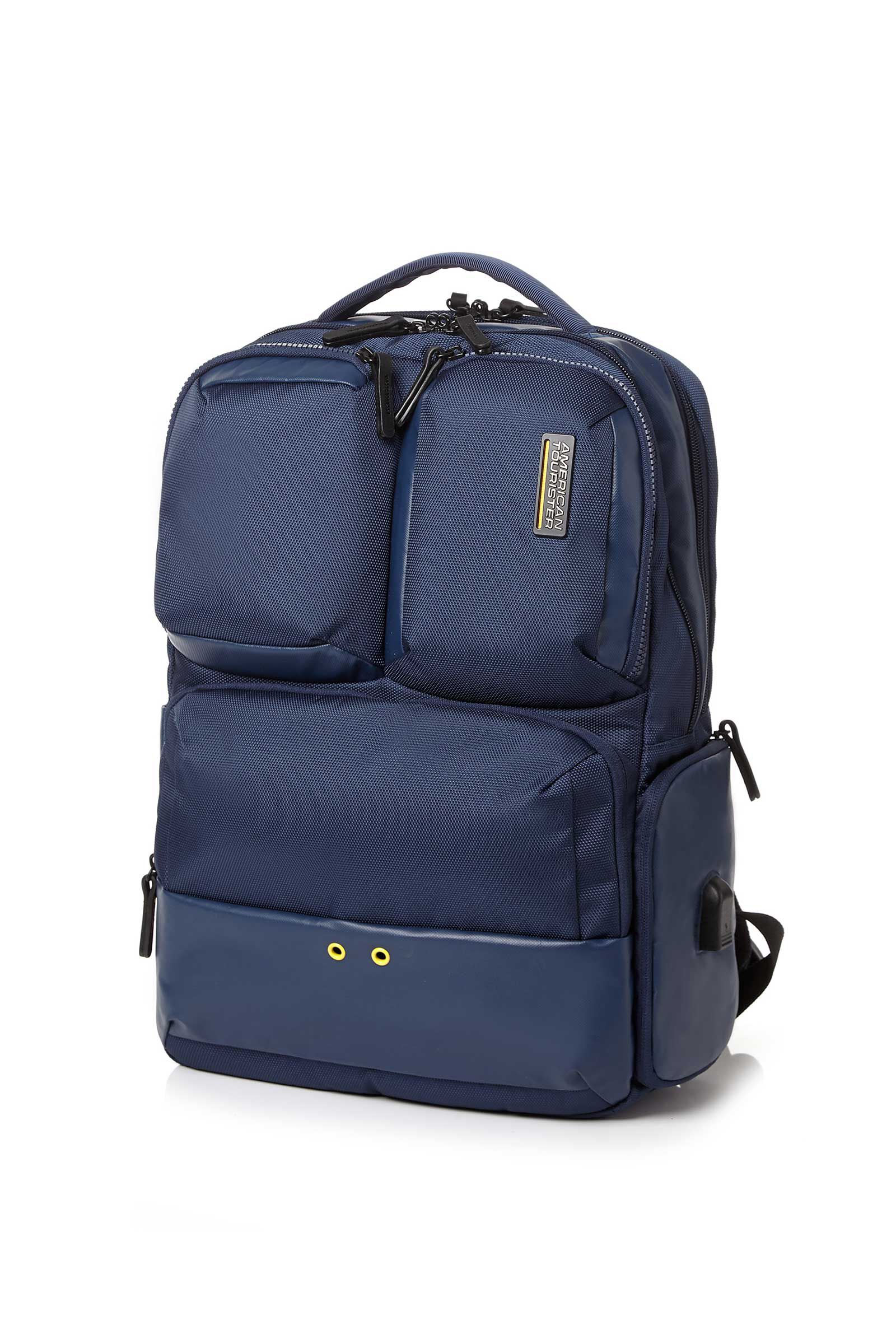 American Tourister Zork Laptop Backpack Navy Bag.lk