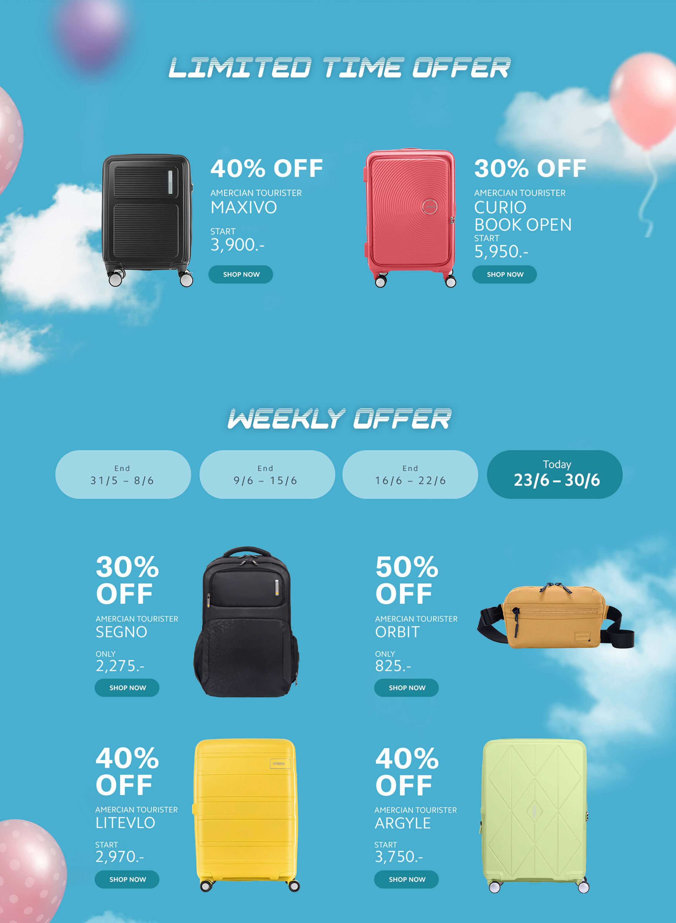LIMITED TIME OFFER - WEEKLY OFFER