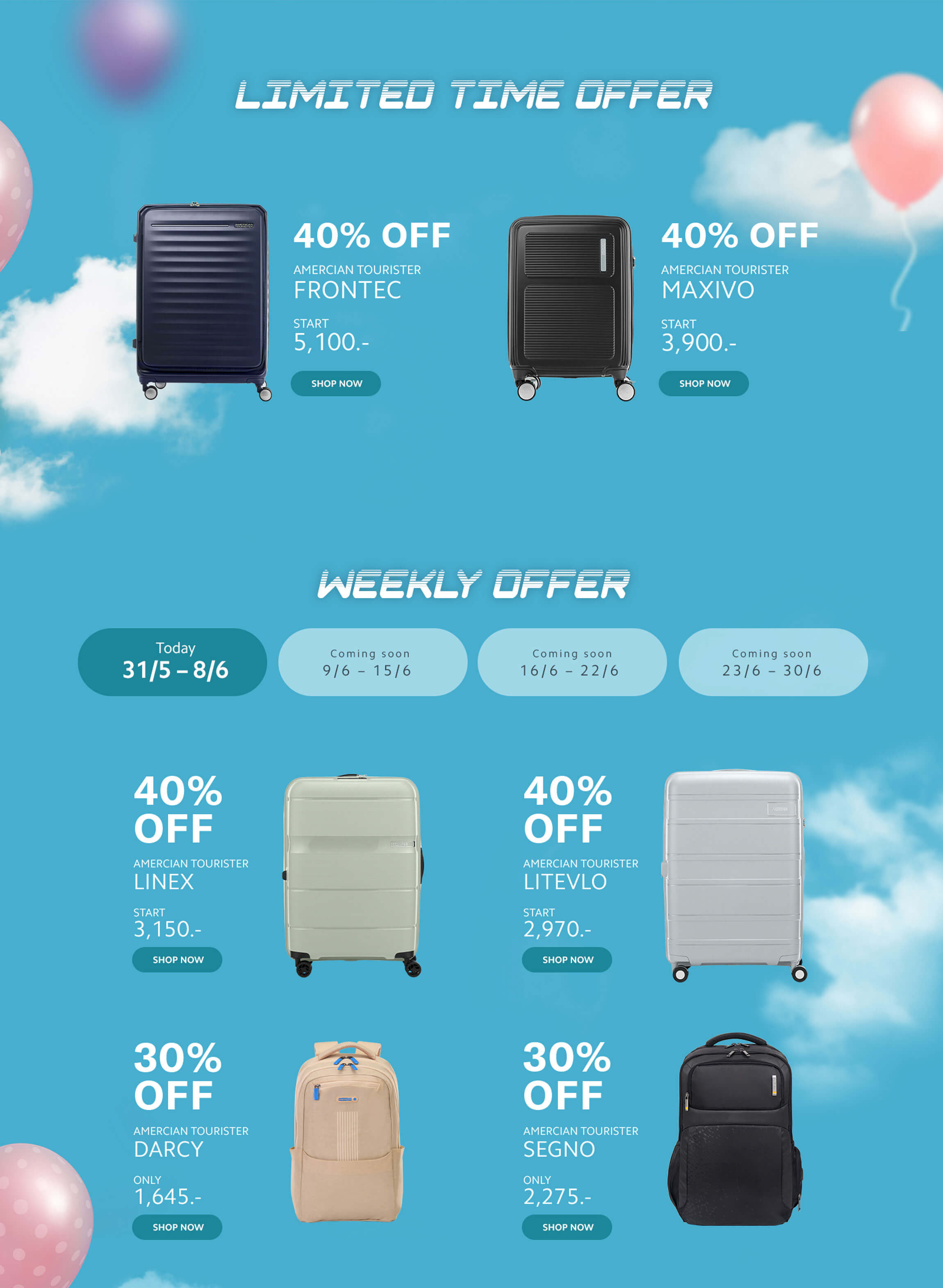 LIMITED TIME OFFER - WEEKLY OFFER