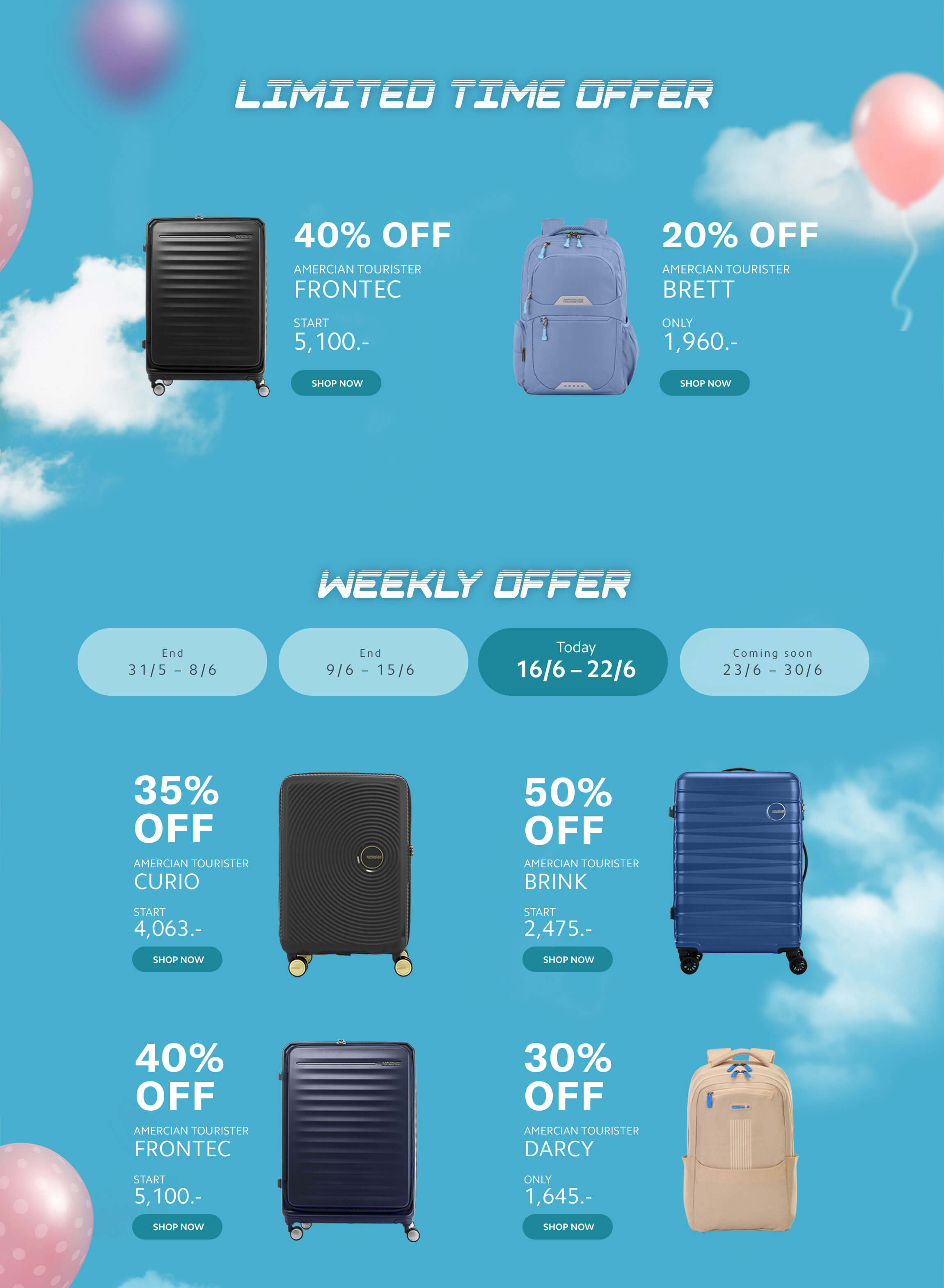 LIMITED TIME OFFER - WEEKLY OFFER