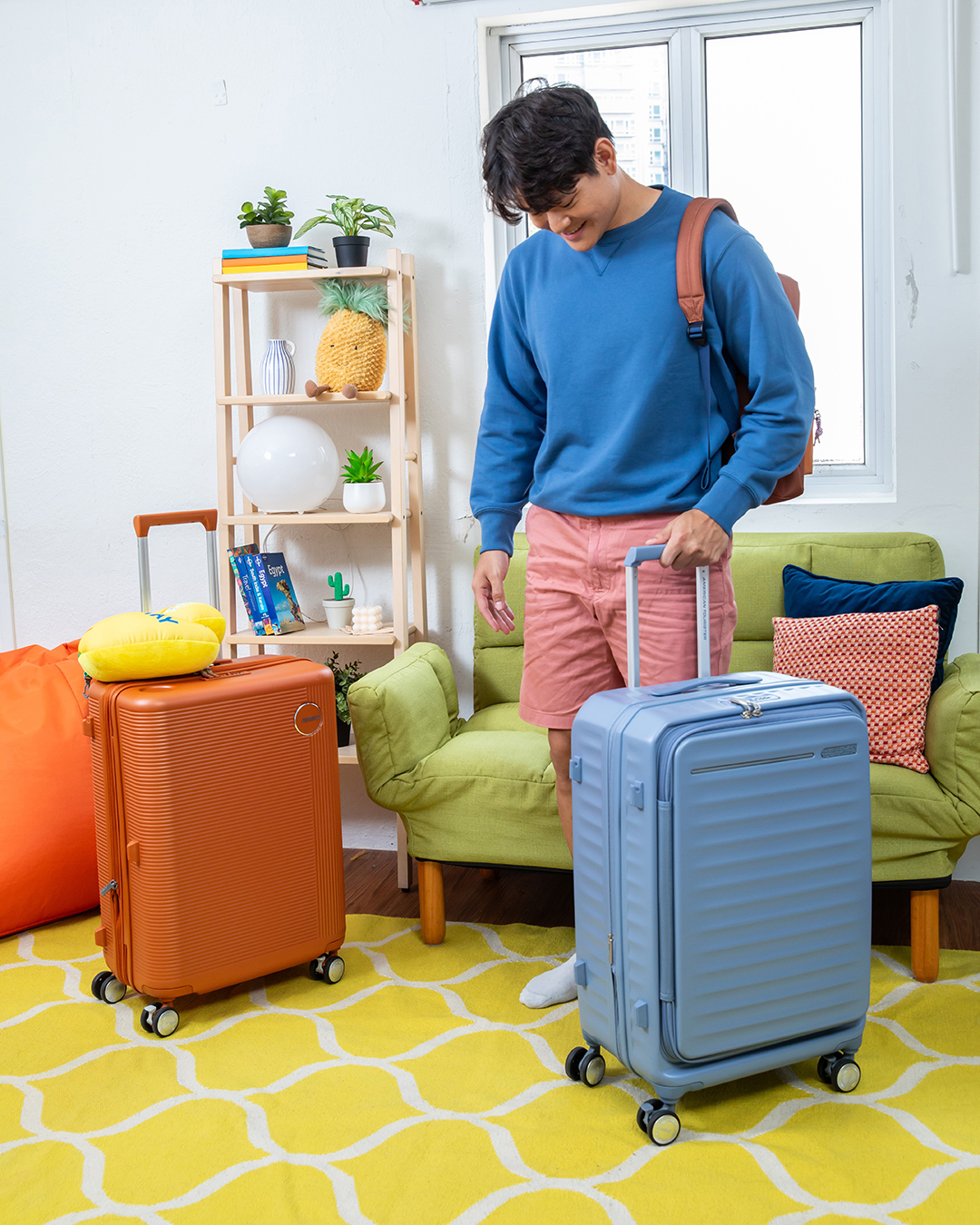 FRONTEC OS กระเป๋าเดินทางล้อลาก ขนาด 19 นิ้ว (ขยายได้)  lifestyle | American Tourister